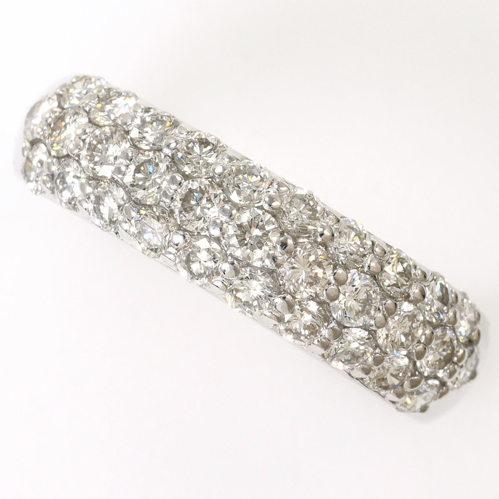 VINTAGE Silver Diamond Ring